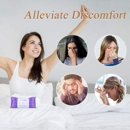 SuzziPad Lavender Weighted Eye Pillows for Relaxation with Aromatherapy, Hot & Cold Therapy Compress for Dry Eyes, Yoga Meditation Pillow,  4/6 Packs