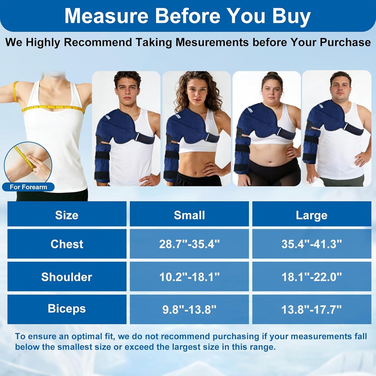 SuzziPad Shoulder Ice Pack for Rotator Cuff & Arm, Adjustable Elbow Ice Sleeve for Pitchers, Reusable Compression for Discomfort & Muscle Relaxation