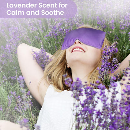 SuzziPad Lavender Weighted Eye Pillows for Relaxation with Aromatherapy, Hot & Cold Therapy Compress for Dry Eyes, Yoga Meditation Pillow,  4/6 Packs