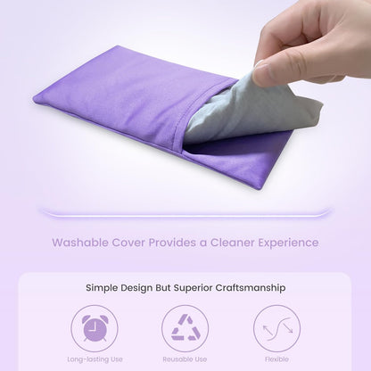 SuzziPad Lavender Weighted Eye Pillows for Relaxation with Aromatherapy, Hot & Cold Therapy Compress for Dry Eyes, Yoga Meditation Pillow,  4/6 Packs