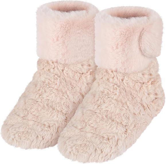 SUZZIPAD Microwavable Foot Booties for Achilles Tendinitis, Feet Warmers for Aching Feet Relief