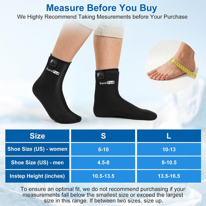 SuzziPad Cold Therapy Socks, Adjustable Ankle Ice Pack Wrap for Chemo