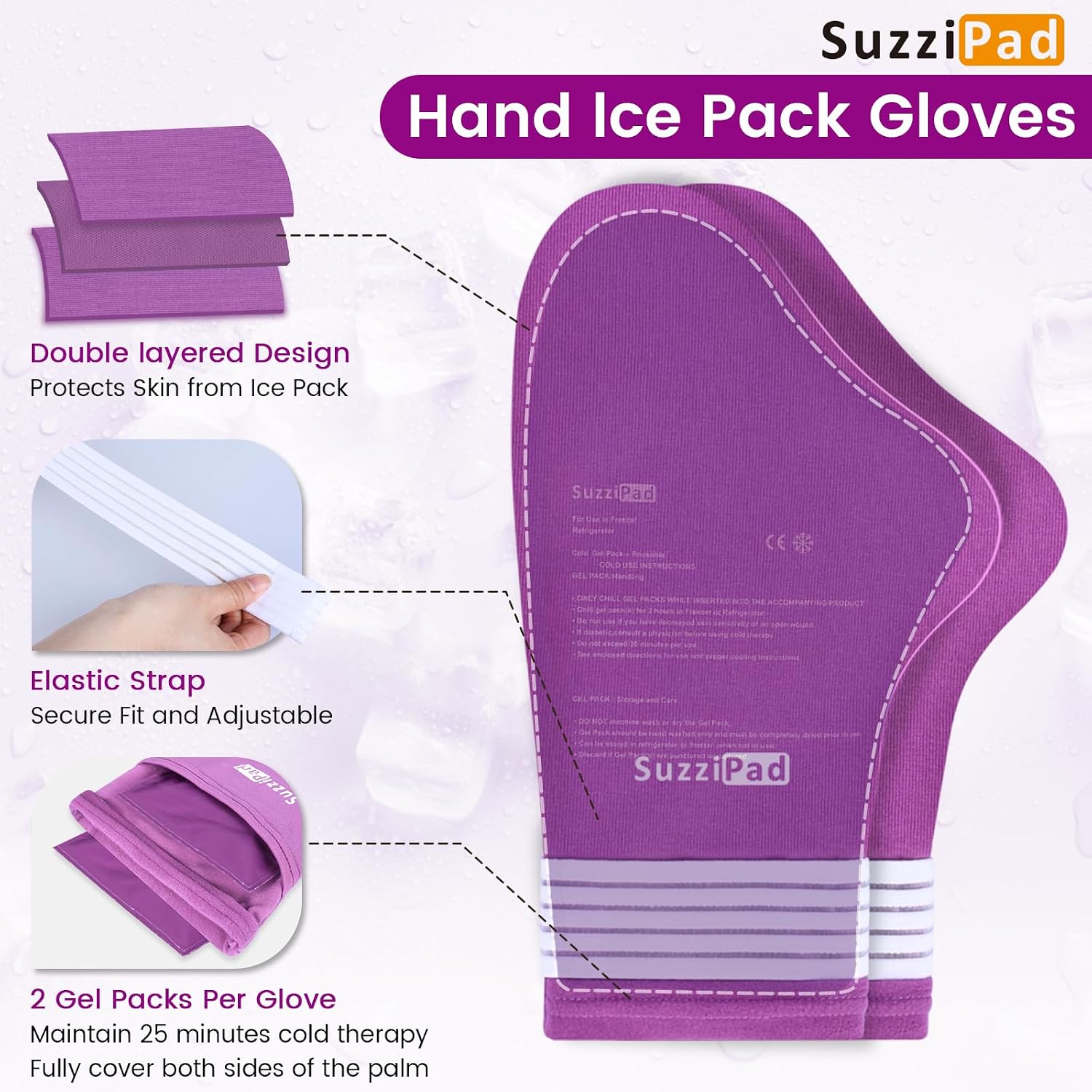 SuzziPad Chemo Care Package, Chemo Gloves and Socks for Neuropathy, Co
