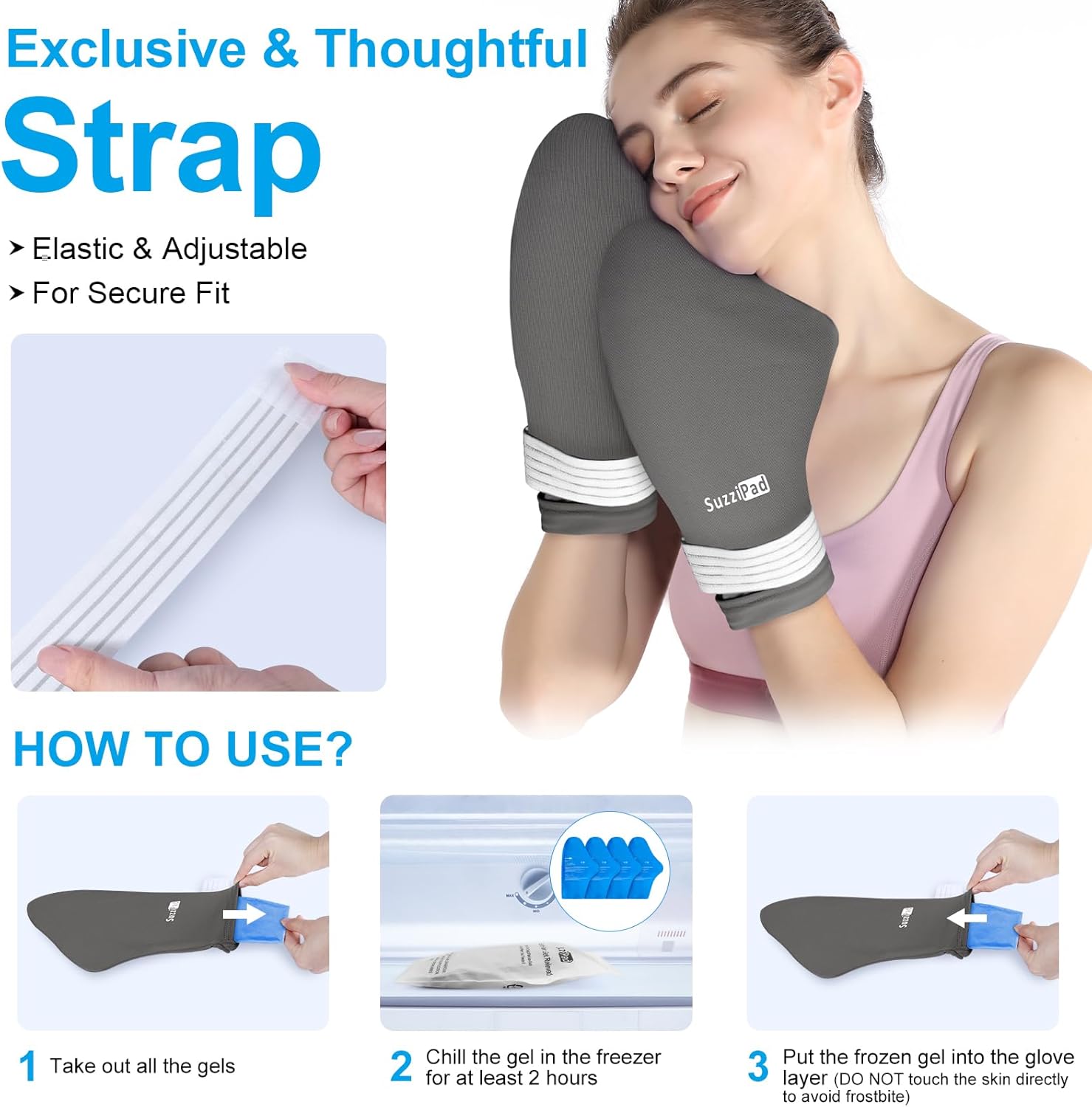 SuzziPad Chemo Care Package, Chemo Gloves and Socks for Neuropathy