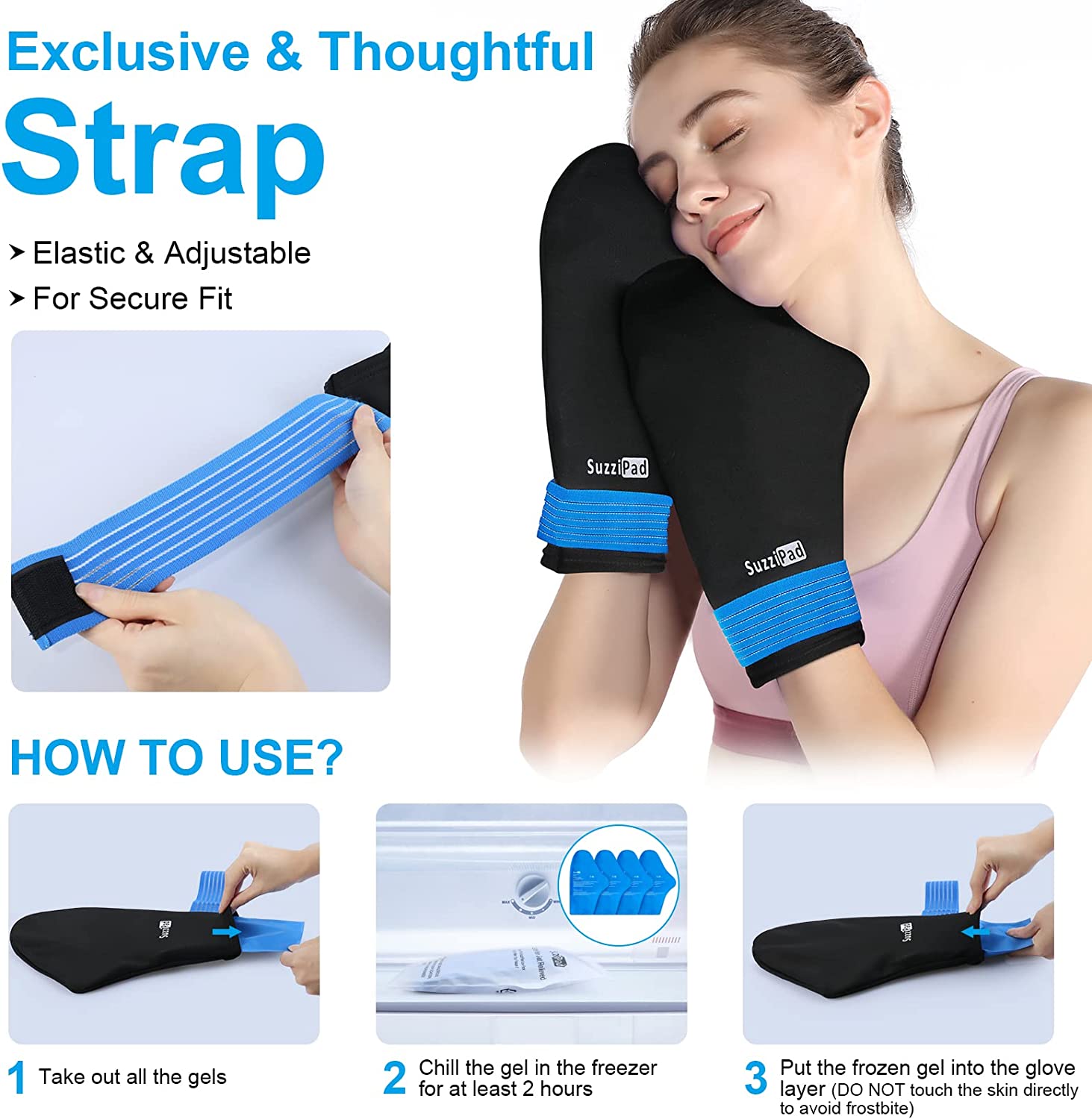 SuzziPad Chemo Care Package, Chemo Gloves and Socks for Neuropathy
