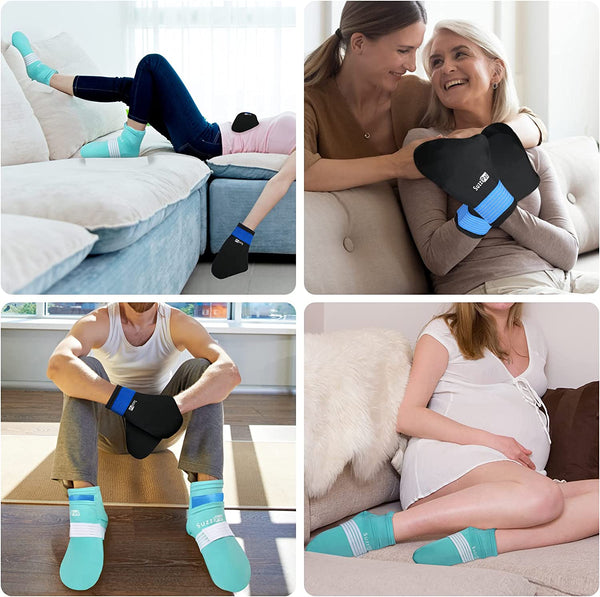 SuzziPad Cold Therapy Socks & Hand Ice Pack Cold Gloves for Chemotherapy Neuropathy