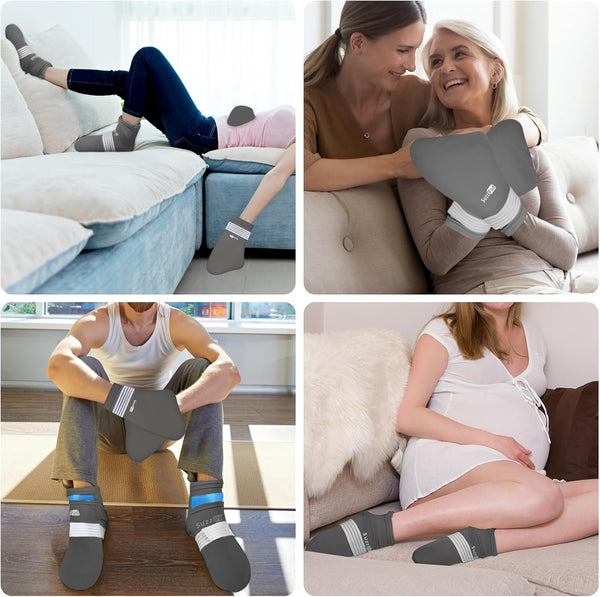 SuzziPad Cold Therapy Socks & Hand Ice Pack Cold Gloves