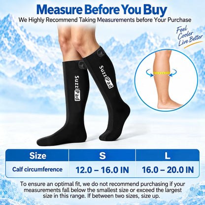 SuzziPad Extended-Length Cold Therapy Socks for Chemo & Foot Discomfort