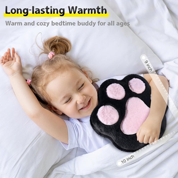 SuzziPad Cute Microwave Heating Pads for Cramps & Period Pain Relief, Weighted Stuffed Animals for Anxiety & Cuddle; Stress Relief Gifts for Women & Girls; Moist Heat Pack with Washable Cover, Cat