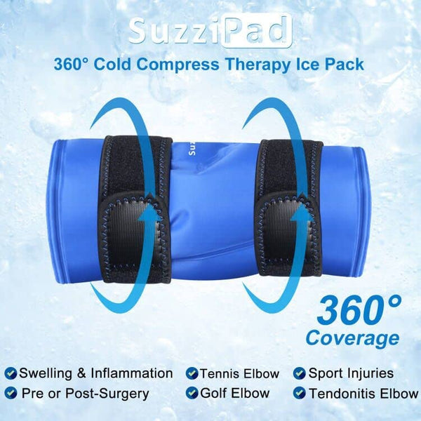 SUZZIPAD Elbow Ice Pack for Tendonitis and Tennis Elbow