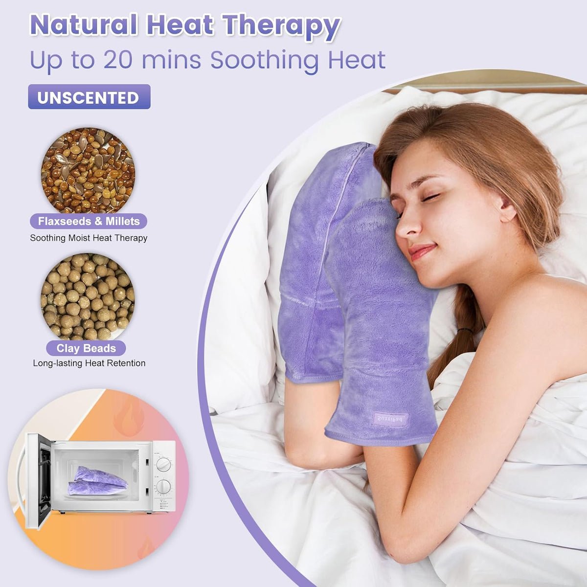 SuzziPad Microwavable Heating Gloves for Hands Soothing & Warming