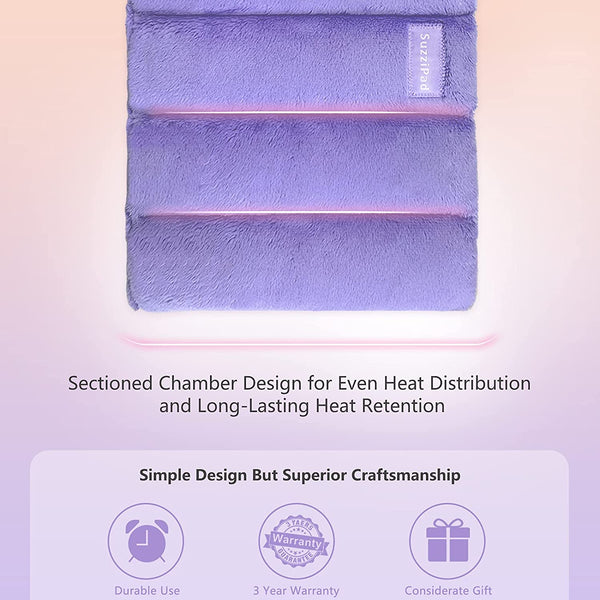 SuzziPad Heating pad Microwavable, 8 x 12