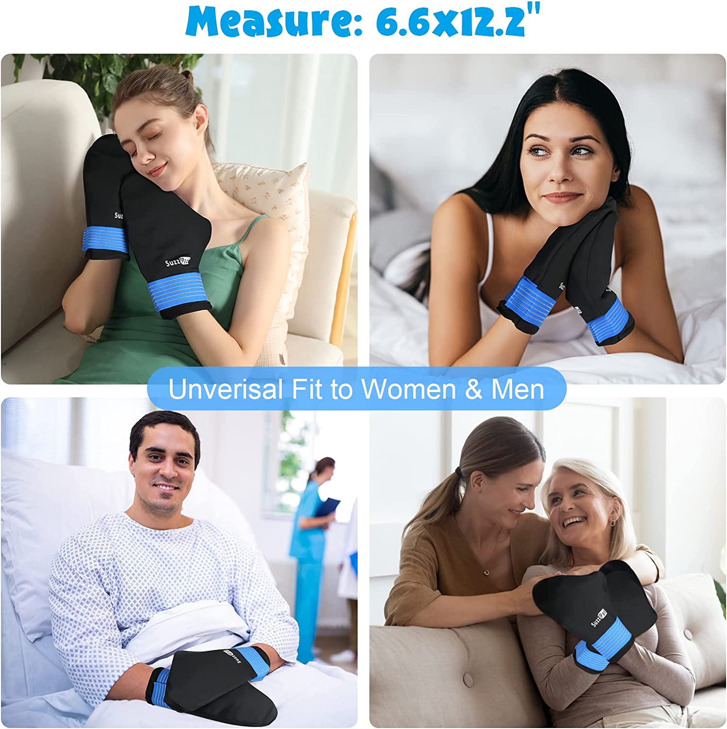 SuzziPad Chemo Care Package for Women and Men, Chemo Gloves and