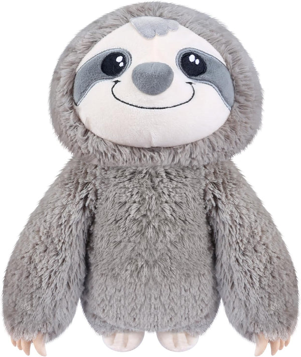 SuzziPad Microwavable Stuffed Animals, Sloth Heating Pads for Cramps & Anxiety Stress Relief, Sloth Stuffed Animal for Bedtime, Cuddle; Sloth Gifts for Women, Teens, Cold & Heat Therapy Sloth Plush