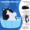 SuzziPad Cute Microwave Heating Pads for Cramps & Period Pain Relief, Weighted Stuffed Animals for Anxiety & Cuddle; Stress Relief Gifts for Women & Girls; Moist Heat Pack with Washable Cover, Cat