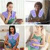 SuzziPad Microwave Heating Pad for Neck and Shoulders, Weighted Neck and Shoulder Wrap for Pain Relief and Spasm, Heated Neck Wrap with Herbal Aromatherapy, Moist Heat Neck Warmer Hot & Cold Compress