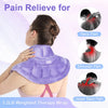 SuzziPad Microwave Heating Pad for Neck and Shoulders, Weighted Neck and Shoulder Wrap for Pain Relief and Spasm, Heated Neck Wrap with Herbal Aromatherapy, Moist Heat Neck Warmer Hot & Cold Compress