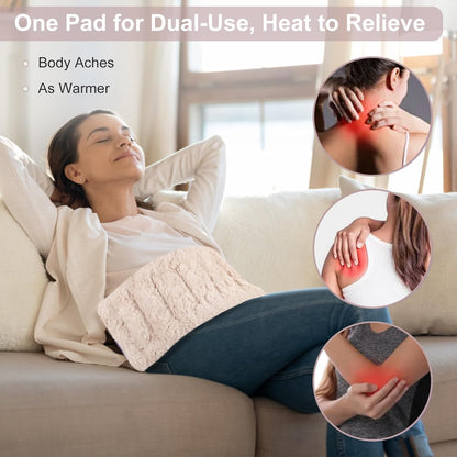 SuzziPad Microwave Heating Pad for Pain Relief, 7x16"