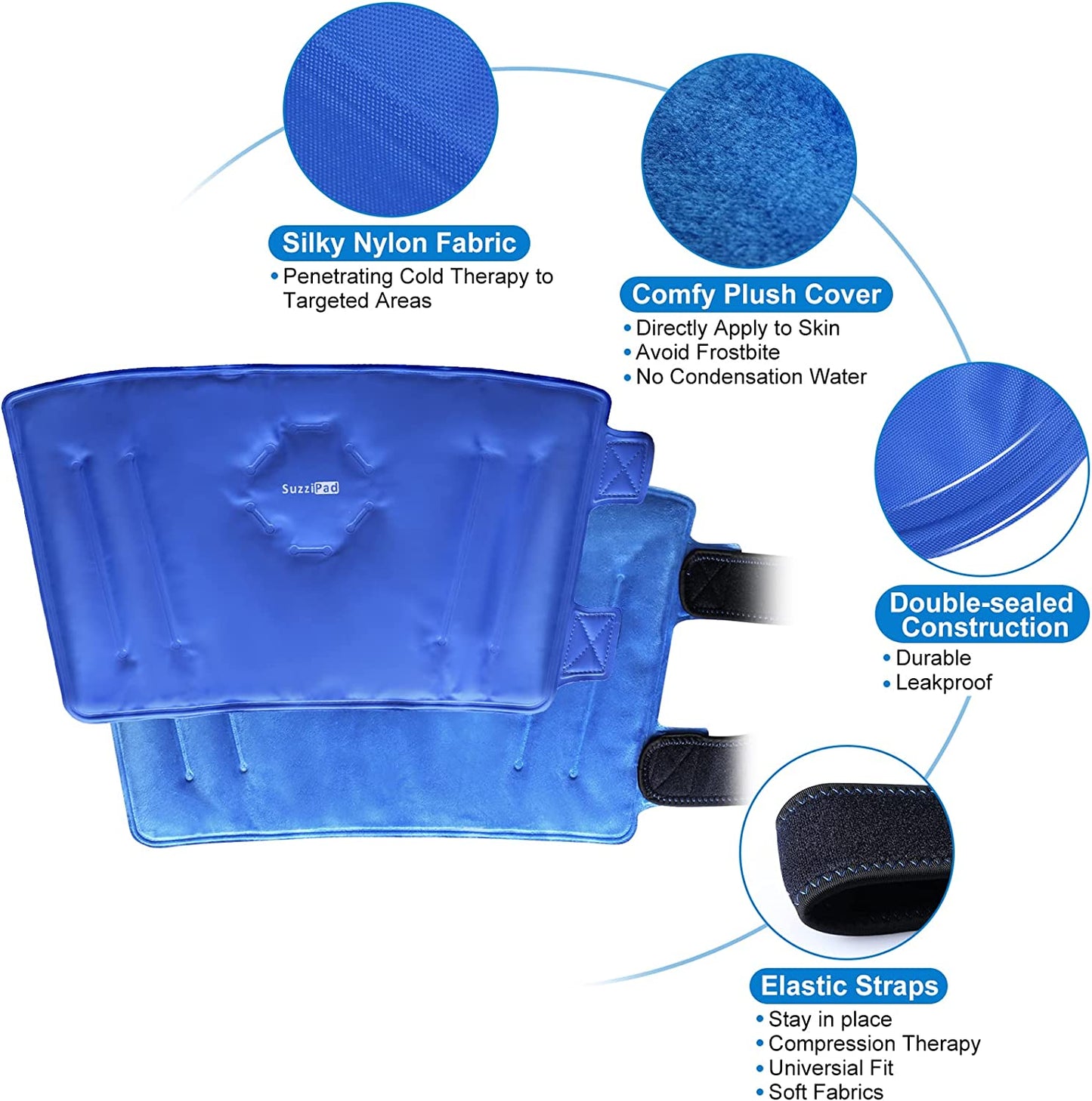 SUZZIPAD Elbow Ice Pack for Tendonitis and Tennis Elbow