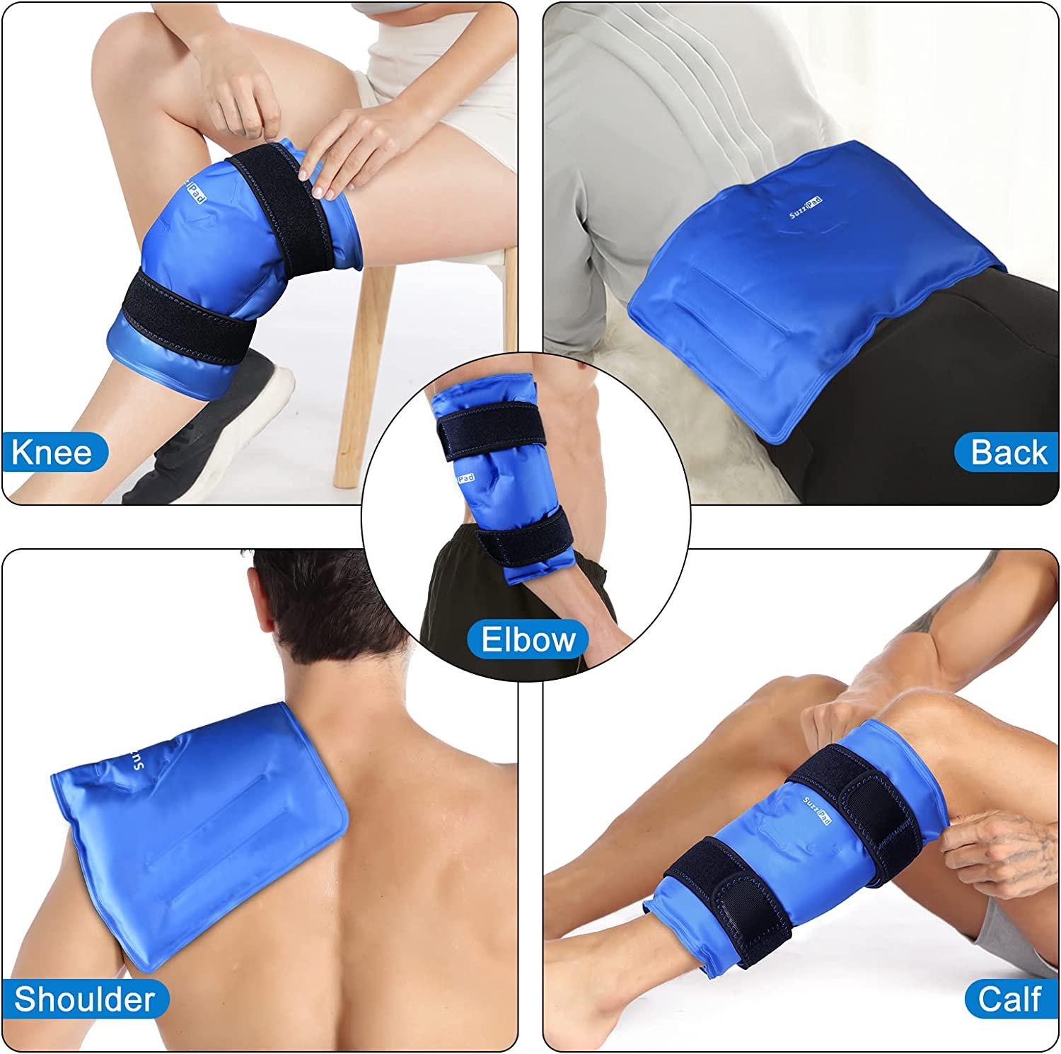 SUZZIPAD Elbow Ice Pack for Tendonitis and Tennis Elbow
