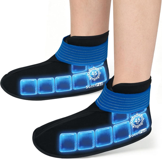 SuzziPad 45mins Long-Lasting Ankle Ice Pack for Plantar Fasciitis Relief
