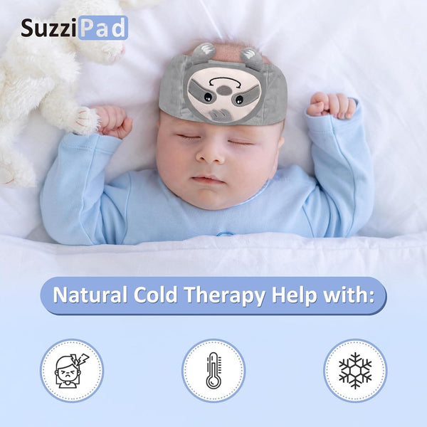 SuzziPad Baby Belly Band for Heat and Cold Compress
