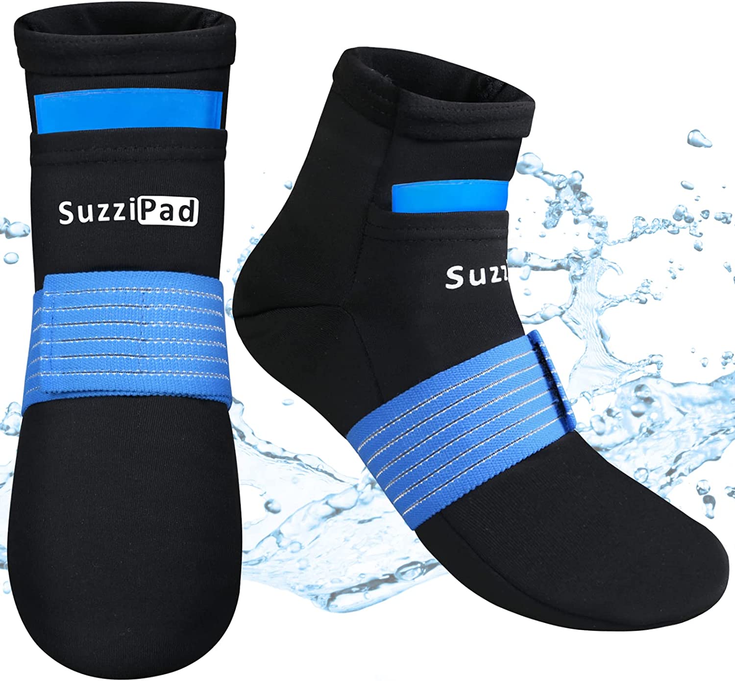  SuzziPad Foot Ice Pack Cooling Socks & Cold Gloves for  Chemotherapy Neuropathy, Comfort Items for Chemo Patients, Ideal for  Plantar Fasciitis, Hand Pain Relief, Gout Relief for feet, L : Health