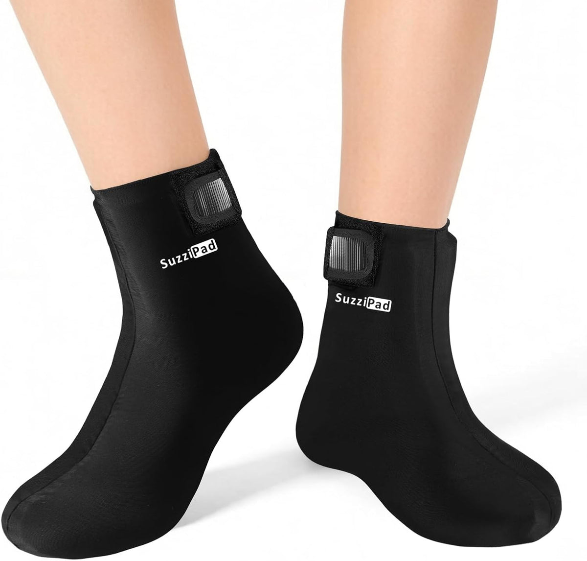 SuzziPad Cold Therapy Socks, Adjustable Ankle Ice Pack Wrap for Chemo