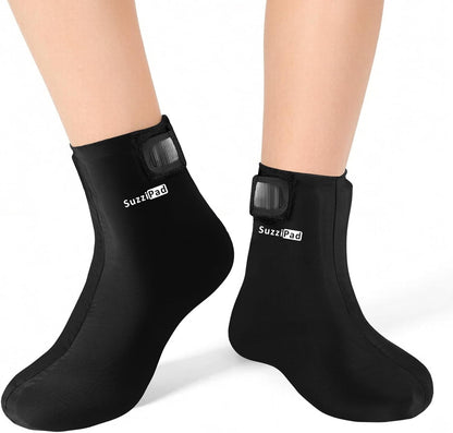 SuzziPad Cold Therapy Socks, Adjustable Ankle Ice Pack Wrap for Chemo