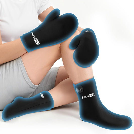 SuzziPad Cold Therapy Socks & Gloves for Chemo, Neuropathy & Arthritis