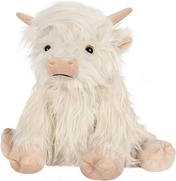 SuzziPad Highland Cow Stuffed Animal, Microwave Stuffed Animal Plushies, Unscented
