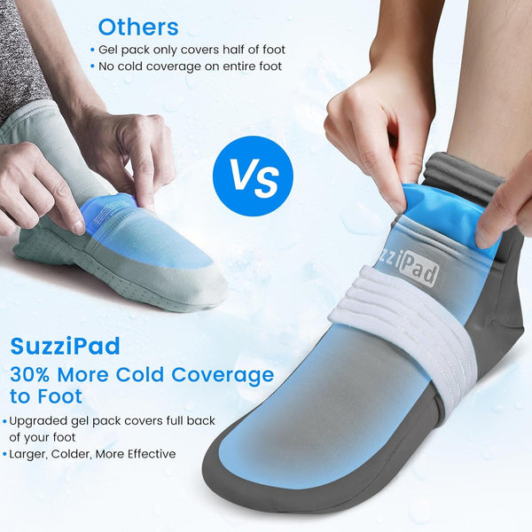 SuzziPad Cold Therapy Socks & Hand Ice Pack Cold Gloves