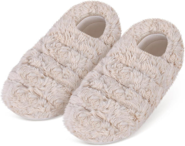 Suzzipad Microwavable Slippers and Foot Warmer for Bed, Microwave Heated Slippers for Women & Man