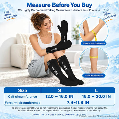 SuzziPad Extended Cold Therapy Socks & Hand Ice Pack for Chemotherapy