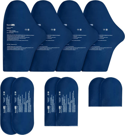 SuzziPad Replacement Ice Gel Packs for Cold Therapy Gloves and Socks(10-Piece Set)