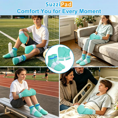 SuzziPad Cold Therapy Gloves & Socks for Small Hands & Feet, Reusable Ice Pack Cooling Wraps for Youth & Adults, Daily Comfort
