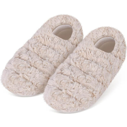 SUZZIPAD Microwavable Slippers and Foot Warmer for Plantar Fasciitis, Cold Feet