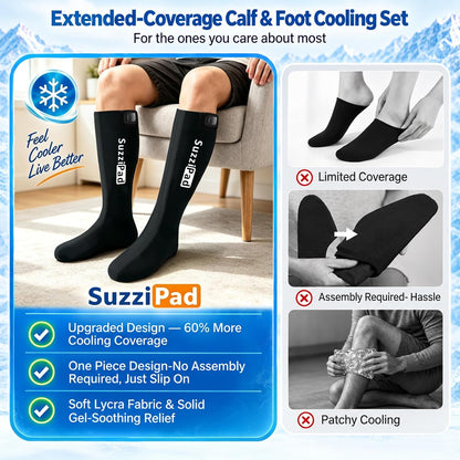 SuzziPad Extended-Length Cold Therapy Socks for Chemo & Foot Discomfort