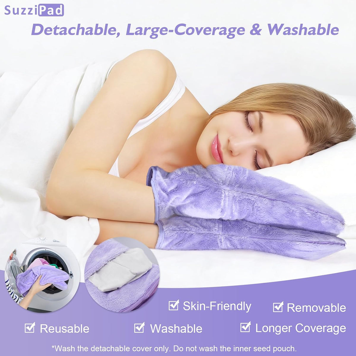 SuzziPad Microwavable Heating Gloves for Hands Soothing & Warming