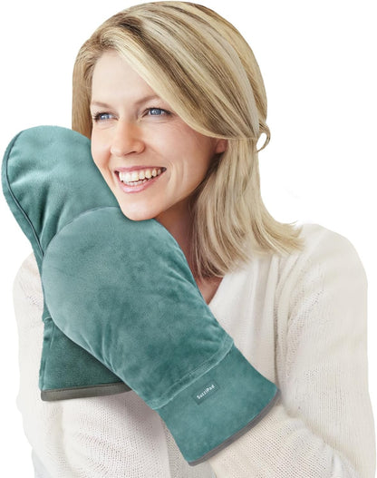 SuzziPad Microwavable Heating Gloves for Hands Soothing & Warming