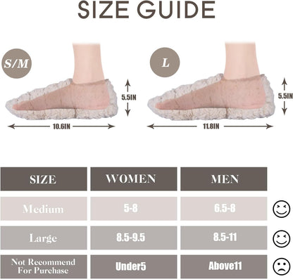 SUZZIPAD Microwavable Slippers and Foot Warmer for Plantar Fasciitis, Cold Feet