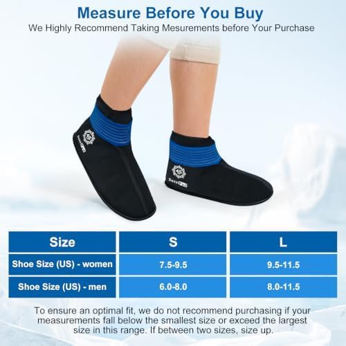 SuzziPad 45mins Long-Lasting Ankle Ice Pack for Plantar Fasciitis Relief