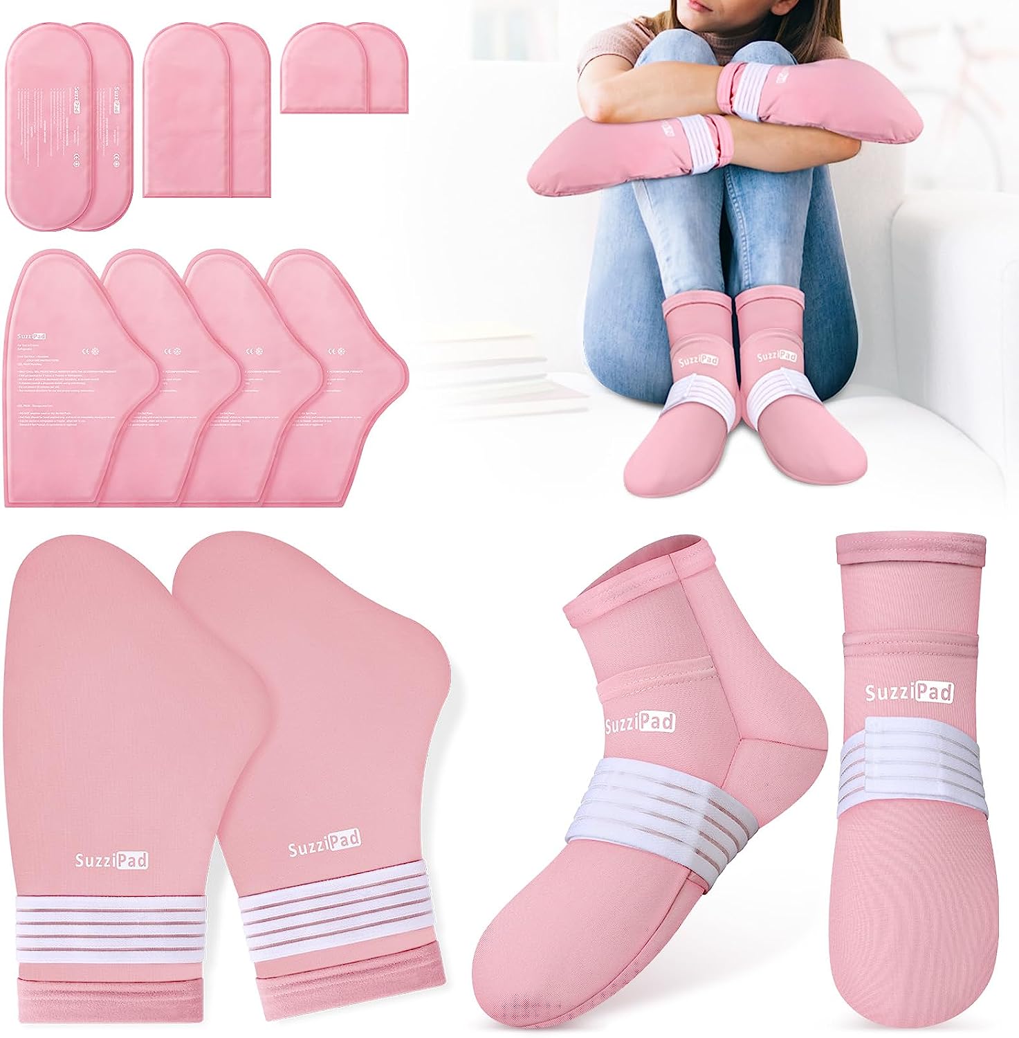 SuzziPad Chemo Care Package, Chemo Gloves and Socks for Neuropathy