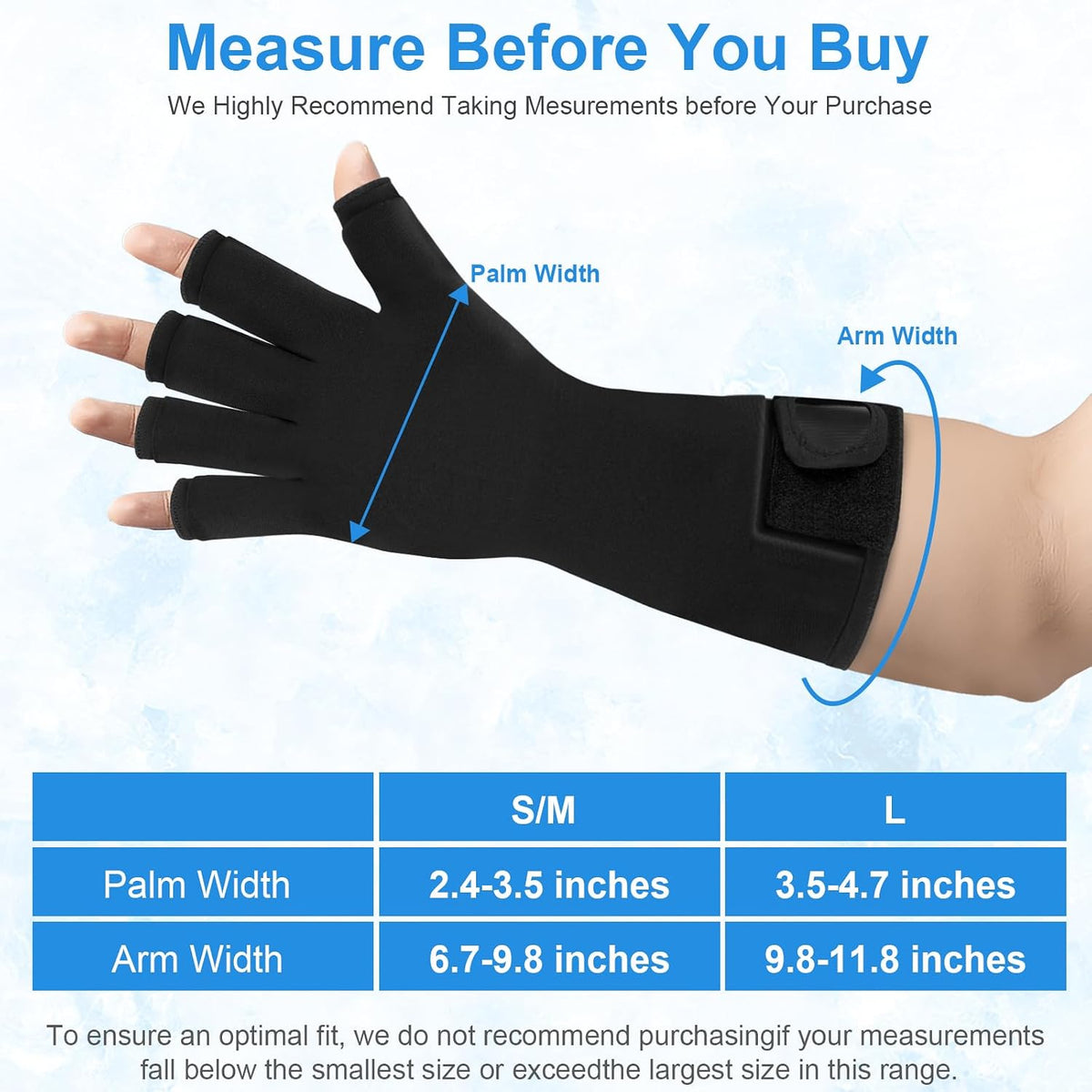 SuzziPad 2PK Hand Ice Pack for Fingers & Forearm, Extended Length Reusable Cold Wrap for Wrist, Post-Workout, Tendonitis