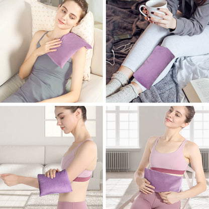 Products SuzziPad Heating Pad Microwavable for Pain Relief with Washable Cover, 7 x12" Reusable Heat Pad for Shoulder, Belly, Elbow, Knee