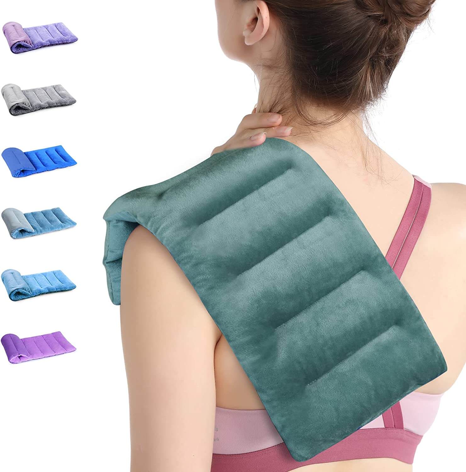 SuzziPad Microwave Heating Pad for Pain Relief, 7x16"