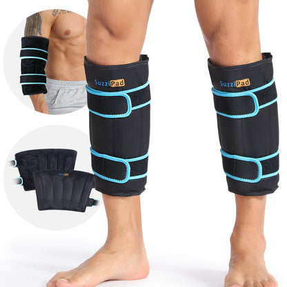 Suzzipad Shin Splint Ice Packs for Injuries Resuable Gel