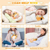 SuzziPad Cute Microwave Heating Pads for Cramps & Period Pain Relief, Weighted Stuffed Animals for Anxiety & Cuddle; Stress Relief Gifts for Women & Girls; Moist Heat Pack with Washable Cover, Cat