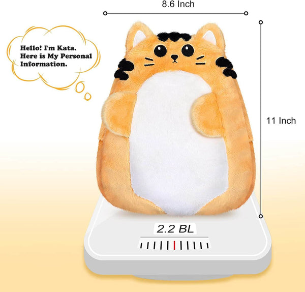 SuzziPad Cute Microwave Heating Pads for Cramps & Period Pain Relief, Weighted Stuffed Animals for Anxiety & Cuddle; Stress Relief Gifts for Women & Girls; Moist Heat Pack with Washable Cover, Cat