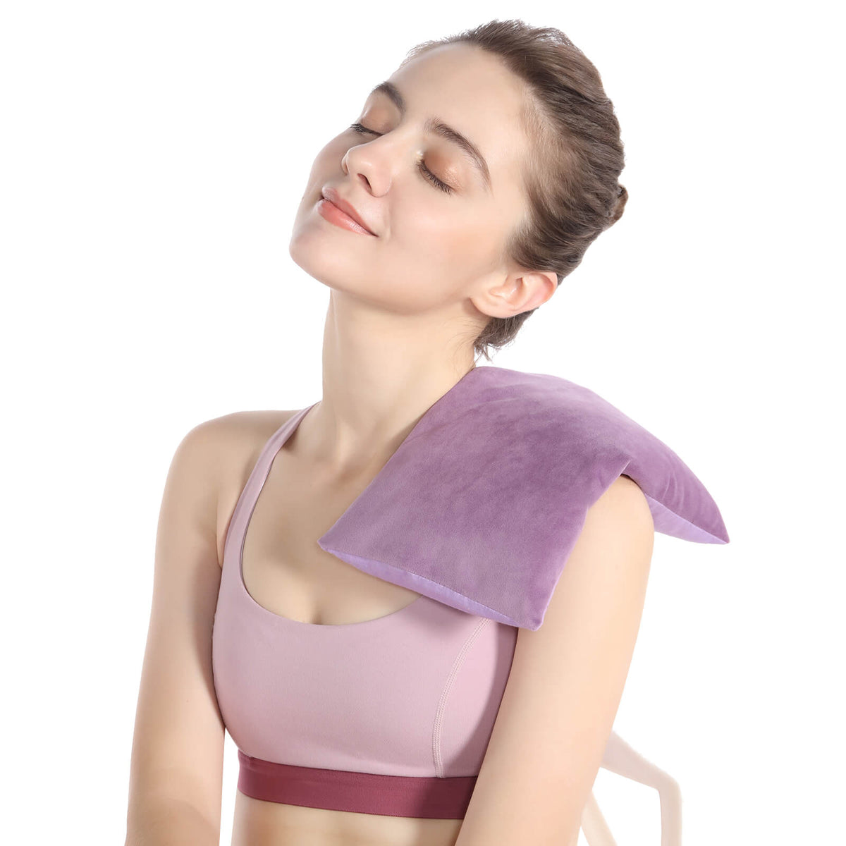 Products SuzziPad Heating Pad Microwavable for Pain Relief with Washable Cover, 7 x12" Reusable Heat Pad for Shoulder, Belly, Elbow, Knee